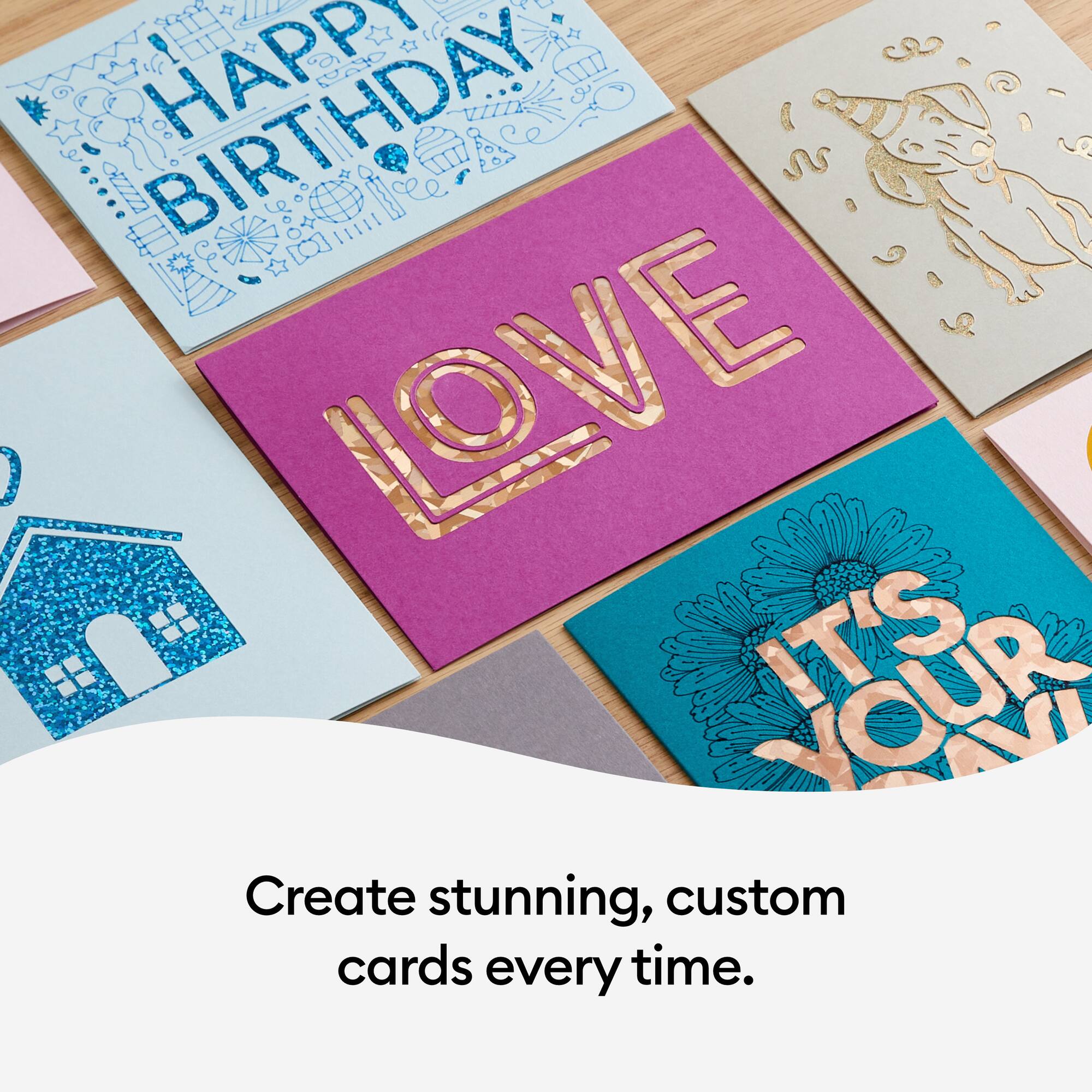 Cricut® R40 Cutaway Cards, Neutrals Sampler
